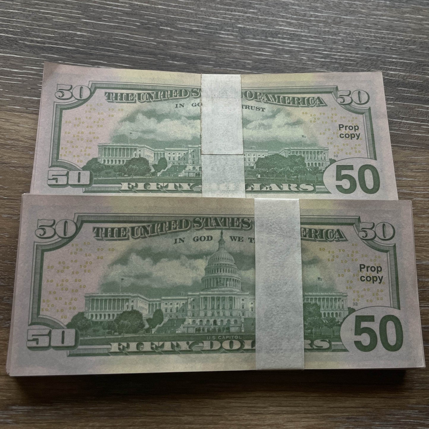 $10,000 Full-Print Prop Cash in $50 Bills